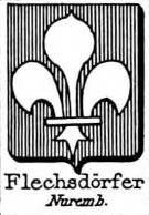 Flechsdorfer Coat of Arms / Family Crest 1