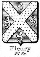 Fleury Coat of Arms / Family Crest 2