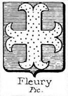 Fleury Coat of Arms / Family Crest 1