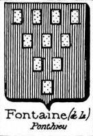 Fontaine Coat of Arms / Family Crest 26