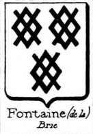 Fontaine Coat of Arms / Family Crest 29