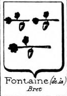 Fontaine Coat of Arms / Family Crest 32