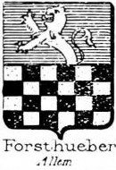 Forsthueber Coat of Arms / Family Crest 1