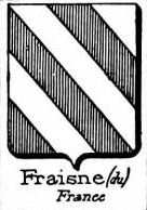 Fraisne Coat of Arms / Family Crest 1