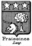 Fraissines Coat of Arms / Family Crest 0