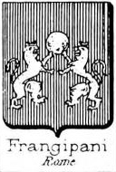 Frangipani Coat of Arms / Family Crest 1