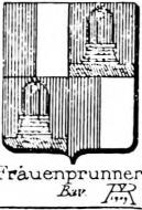 Frauenprunner Coat of Arms / Family Crest 2
