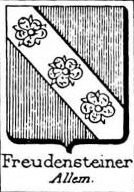 Freudensteiner Coat of Arms / Family Crest 0