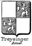 Freysinger Coat of Arms / Family Crest 0
