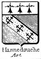 Hannedouche Coat of Arms / Family Crest 1