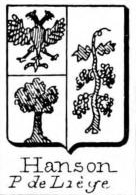 Hanson Coat of Arms / Family Crest 1
