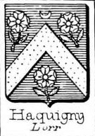 Haquigny Coat of Arms / Family Crest 0