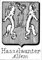 Haszelwanter Coat of Arms / Family Crest 0