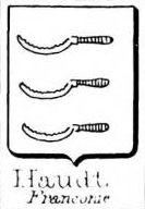 Haudt Coat of Arms / Family Crest 0