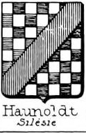 Haunoldt Coat of Arms / Family Crest 1