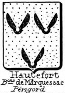 Hautefort Coat of Arms / Family Crest 1