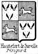 Hautefort Coat of Arms / Family Crest 2