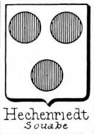 Hechenriedt Coat of Arms / Family Crest 0
