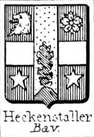 Heckenstaller Coat of Arms / Family Crest 3