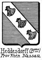 Heddesdorff Coat of Arms / Family Crest 0