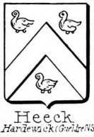 Heeck Coat of Arms / Family Crest 1