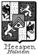 Heespen Coat of Arms / Family Crest 1