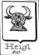 Heigl Coat of Arms / Family Crest 1