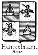 Heinzelmann Coat of Arms / Family Crest 1