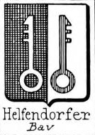 Helfendorfer Coat of Arms / Family Crest 1