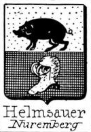Helmsauer Coat of Arms / Family Crest 0