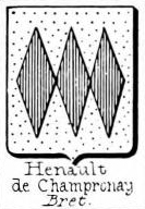 Henault Coat of Arms / Family Crest 2