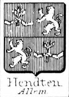 Hendten Coat of Arms / Family Crest 0