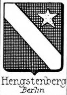 Hengstenberg Coat of Arms / Family Crest 1