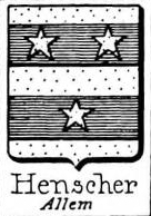 Henscher Coat of Arms / Family Crest 0