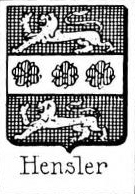 Hensler Coat of Arms / Family Crest 1