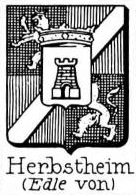 Herbstheim Coat of Arms / Family Crest 1