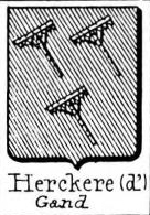 Herckere Coat of Arms / Family Crest 0