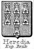 Heredia Coat of Arms / Family Crest 2