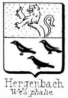Hergenbach Coat of Arms / Family Crest 0