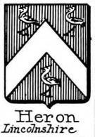 Heron Coat of Arms / Family Crest 1