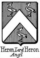 Heron Coat of Arms / Family Crest 3