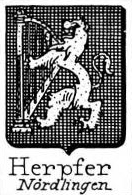 Herpfer Coat of Arms / Family Crest 2