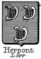 Herpont Coat of Arms / Family Crest 0