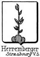 Herremberger Coat of Arms / Family Crest 0