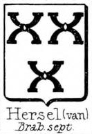 Hersel Coat of Arms / Family Crest 1
