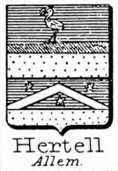 Hertell Coat of Arms / Family Crest 2