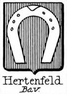 Hertenfeld Coat of Arms / Family Crest 1