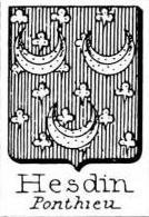 Hesdin Coat of Arms / Family Crest 1