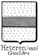 Heteren Coat of Arms / Family Crest 0