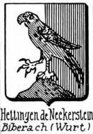 Hettingen Coat of Arms / Family Crest 0